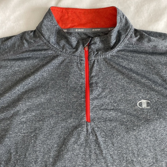 Champion grey heather sweatshirt with mesh panels - Picture 5 of 17